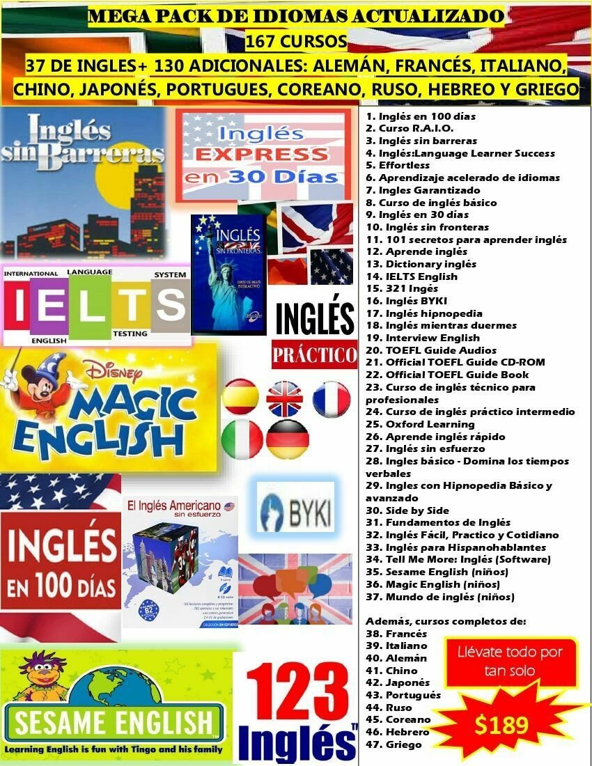 200 Cursos de IDIOMAS Premium - Guía Ceneval Resuelta 2021 Acredita al 100%