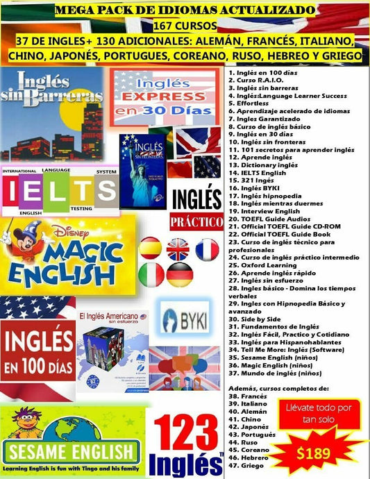 200 Cursos de IDIOMAS Premium - Guía Ceneval Resuelta 2021 Acredita al 100%
