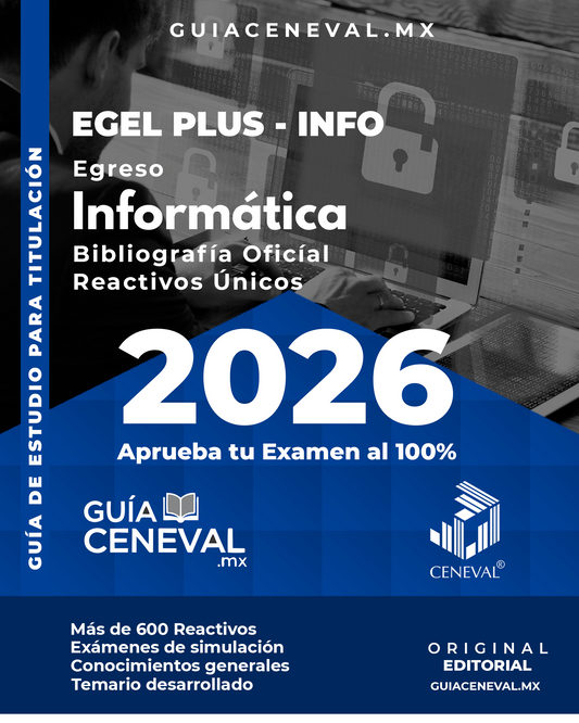 Guía Ceneval para Licenciados en Informática. Gestión de datos, redes y auditoría de sistemas.