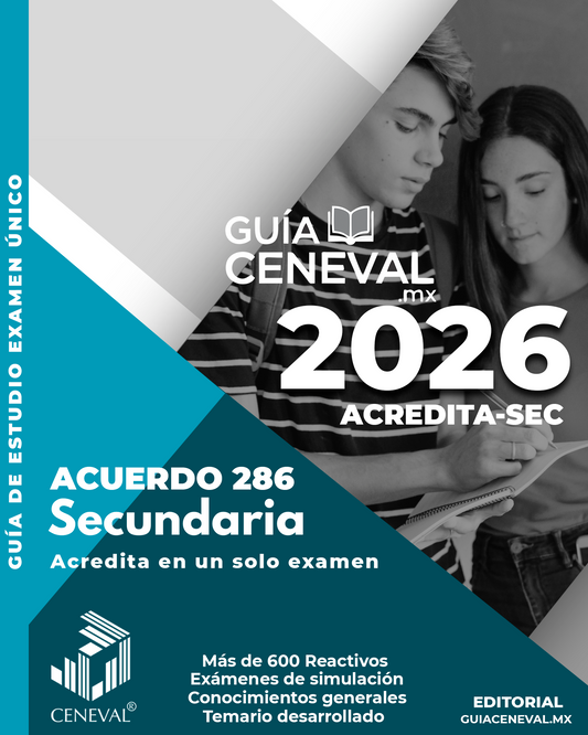 Guía Ceneval Acuerdo 286 Secundaria 2026