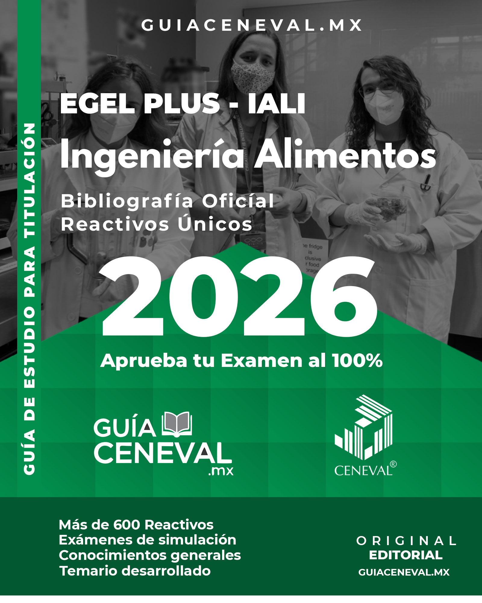 Guía Ceneval EGEL Plus Ingeniería en Alimentos 2026 - Material de estudio para titulación