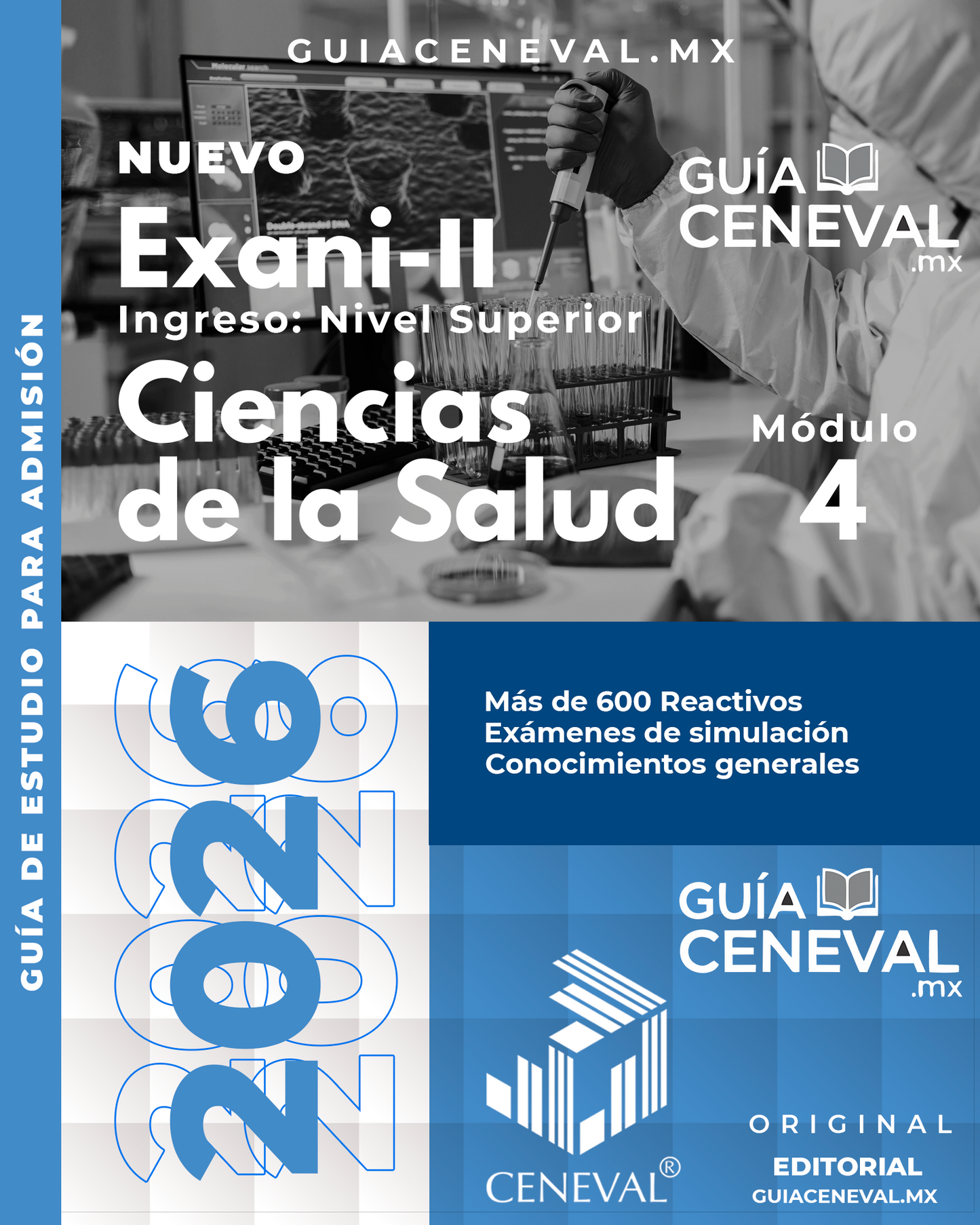 Guía EXANI-II Ciencias de la Salud 2026 - Módulo de Premedicina para ingreso a Medicina y Enfermería