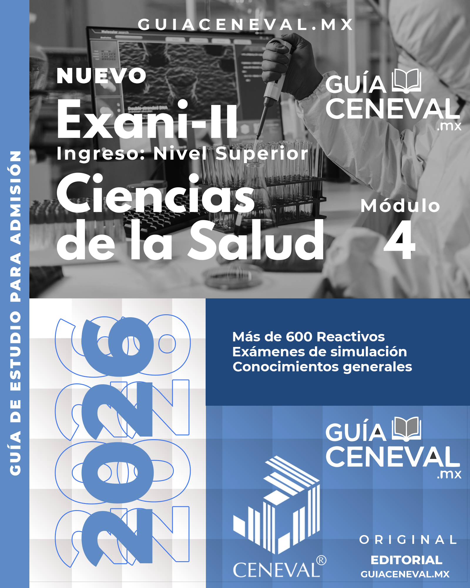 Guía EXANI-II Ciencias de la Salud 2026 - Módulo de Premedicina para ingreso a Medicina y Enfermería