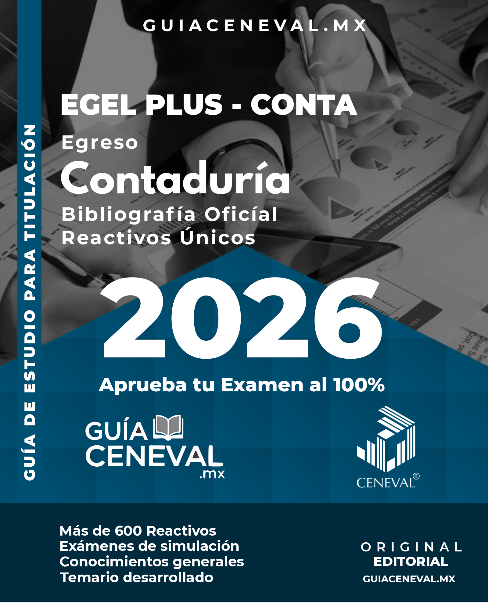 Guía Ceneval EGEL Plus Contaduría 2026 - Temario para Contador Público