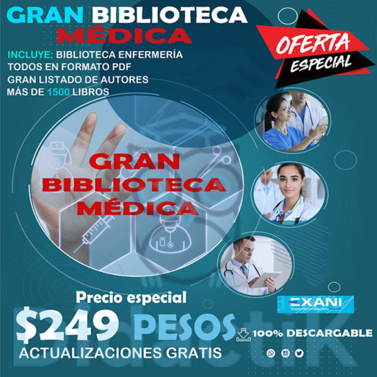 Gran biblioteca Médica - Guía Ceneval Resuelta 2021 Acredita al 100%