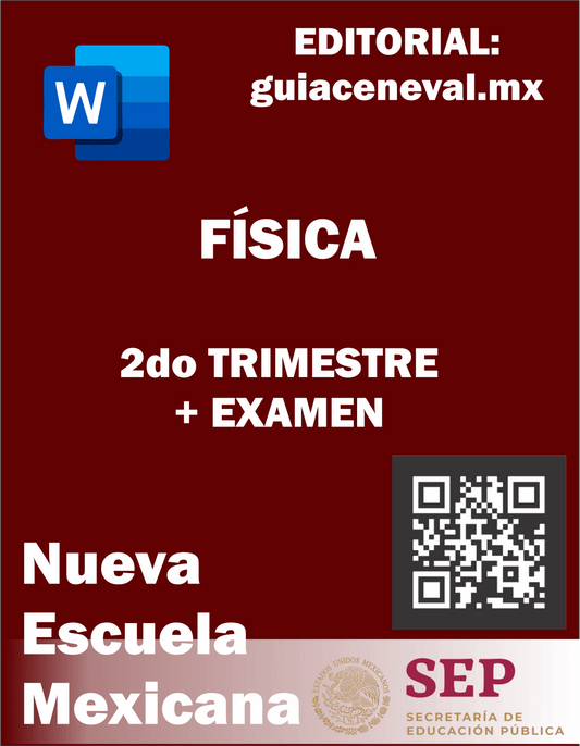 PLANEACIÓN FÍSICA SEGUNDO TRIMESTRE - Guía Ceneval Resuelta 2021 Acredita al 100%