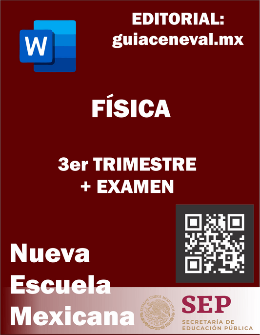 PLANEACIÓN FÍSICA TERCER TRIMESTRE - Guía Ceneval Resuelta 2021 Acredita al 100%