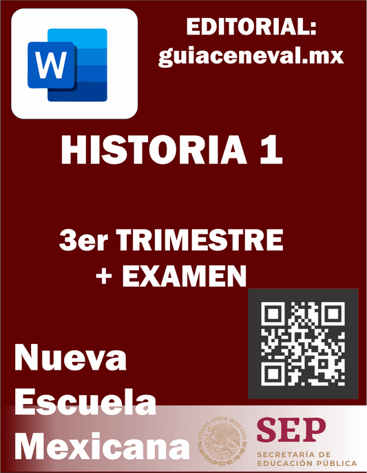 PLANEACIÓN HISTORIA 3 PRIMER TRIMESTRE - Guía Ceneval Resuelta 2021 Acredita al 100%