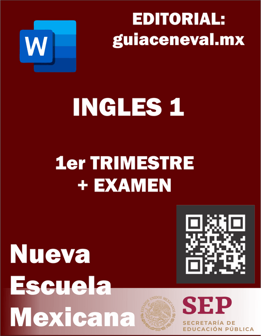 PLANEACIÓN INGLÉS 1 PRIMER TRIMERTRE - Guía Ceneval Resuelta 2021 Acredita al 100%