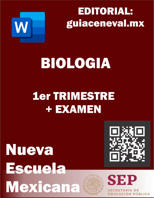 PLANIFICACIÓN BIOLOGÍA PRIMER TRIMESTRE - Guía Ceneval Resuelta 2021 Acredita al 100%